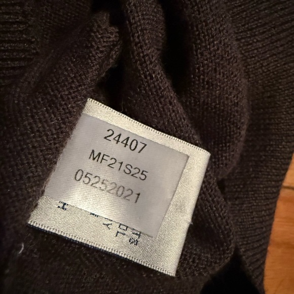 Peter Millar Crown Soft Wool/Silk 1/4 Zip Sweater Chocolate Brown Mens Size XL - Picture 9 of 13
